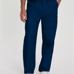 Landau Essentials Men's Cargo Scrub Pants 8555, Navy